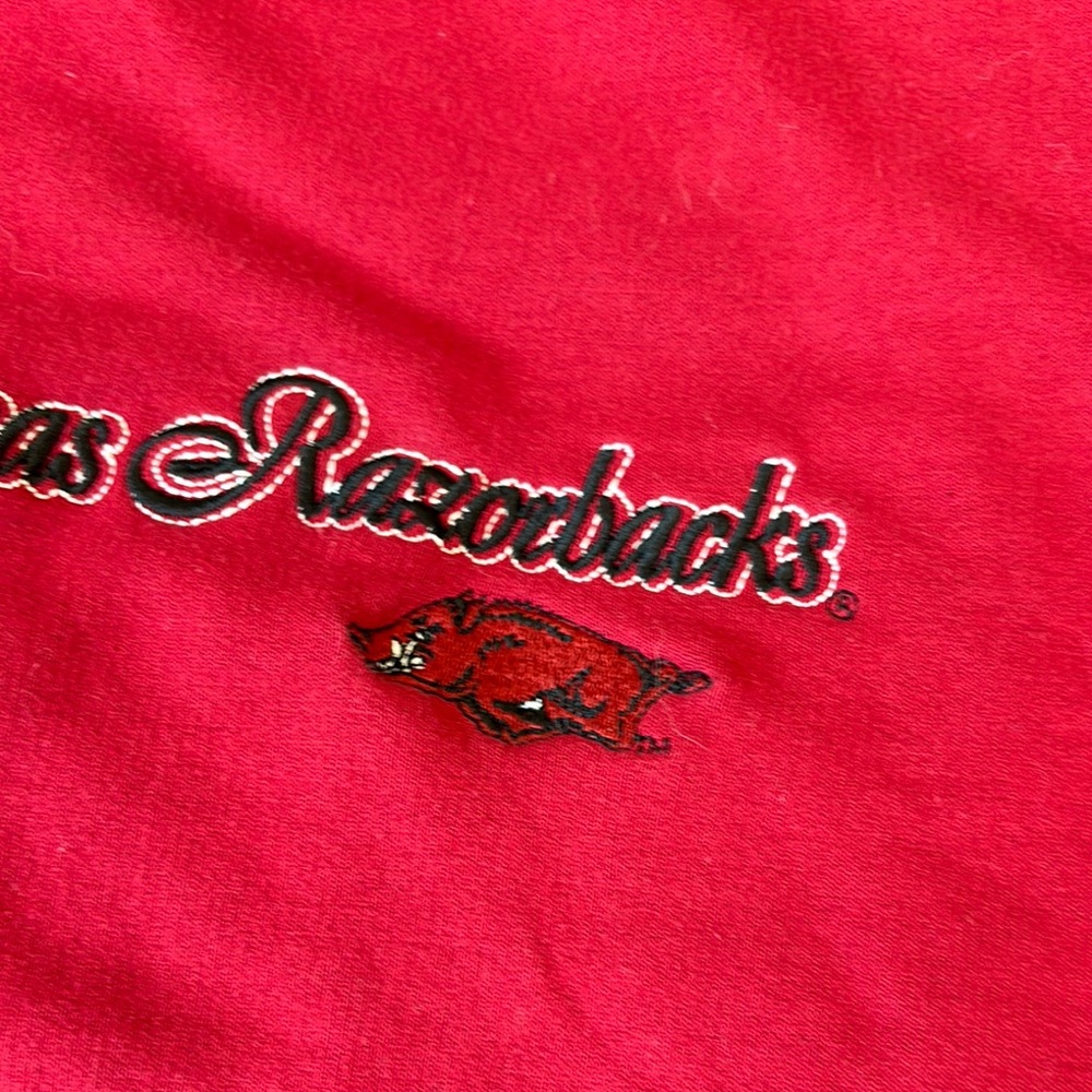 Arkansas Razorbacks Football Red Sweatshirt - Picture 2 of 8